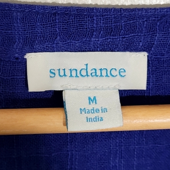 Sundance Blue Cotton Blend Shirt - Picture 4 of 5